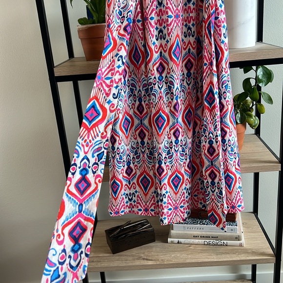 Boden 100% Linen Printed Belted Maxi Skirt with Pockets, 4 - Picture 5 of 10